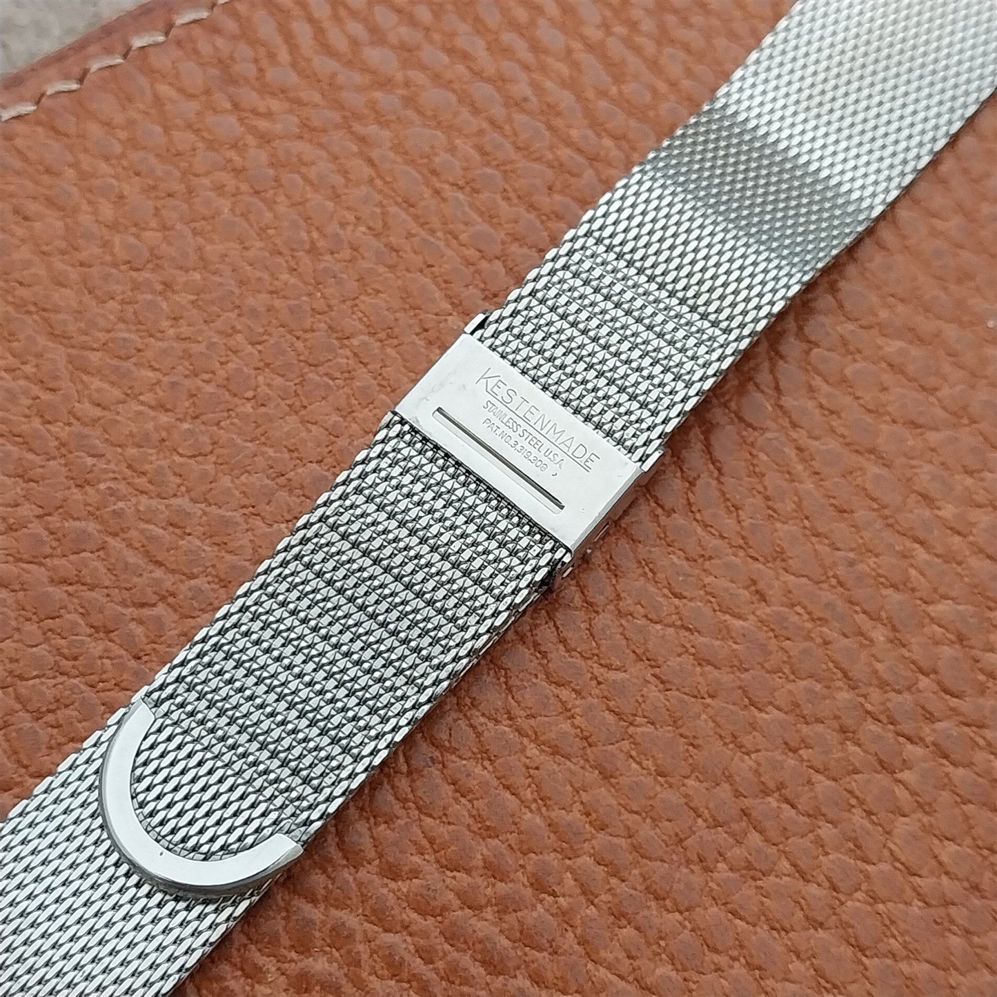 19mm 18mm Stainless Steel Mesh Kestenmade 1960s-1970s Unused Vintage Watch Band