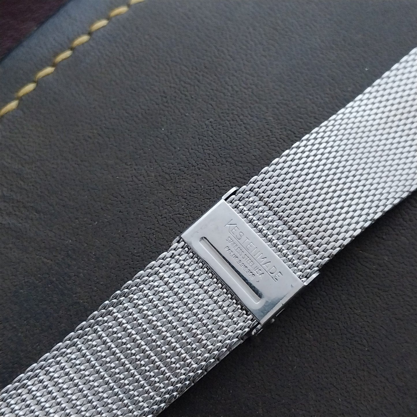 19mm 18mm Stainless Steel Mesh Kestenmade 1960s-1970s Unused Vintage Watch Band