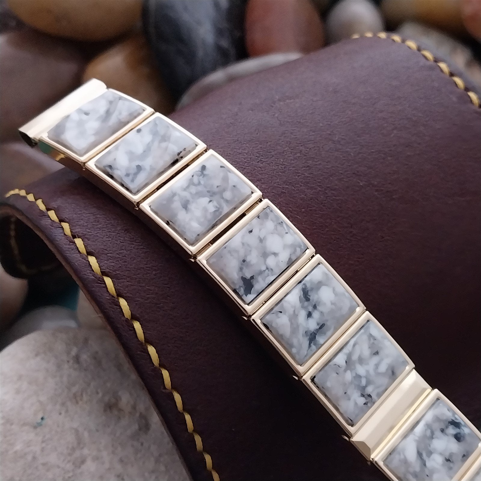 12K Gold-Filled 5/8" Gemex Monte Carlo Unused 1950s mcm nos Vintage Watch Band