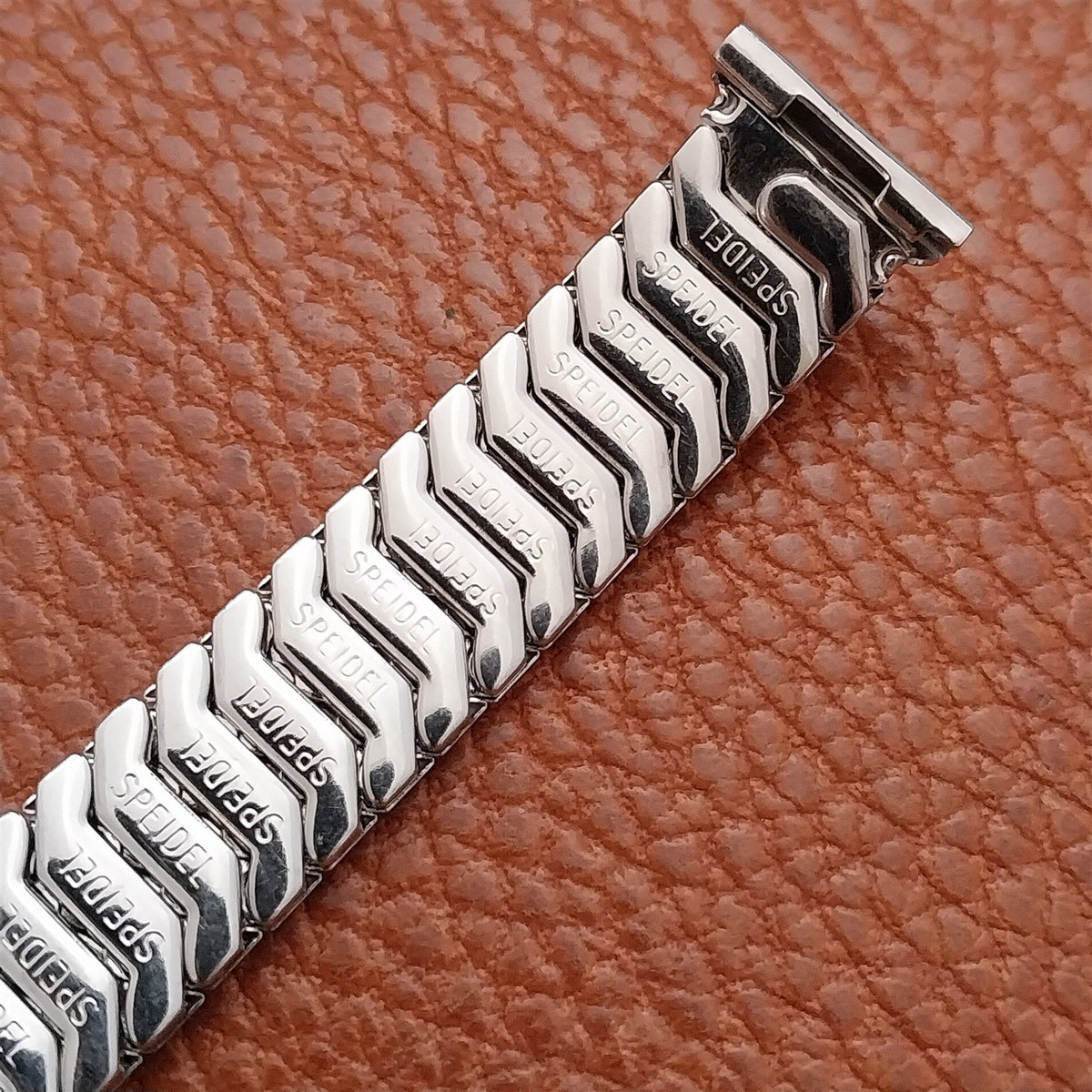 5/8" White Gold-Filled Speidel Golden Templar 1950s Vintage Watch Band