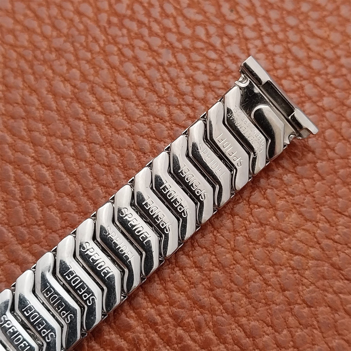 5/8" White Gold-Filled Speidel Golden Templar 1950s Vintage Watch Band