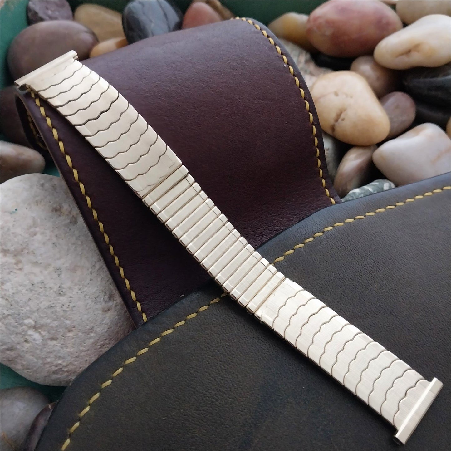 19mm 18mm 16mm Speidel 10k Gold-Fill Riptide Expansion Unused Vintage Watch Band