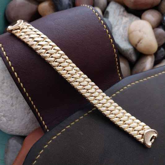 1950s Ladies MCM Gold-Filled Speidel Fiesta Wide Unused Vintage Watch Band