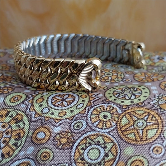 1950s Ladies MCM Gold-Filled Speidel Fiesta Wide Unused Vintage Watch Band