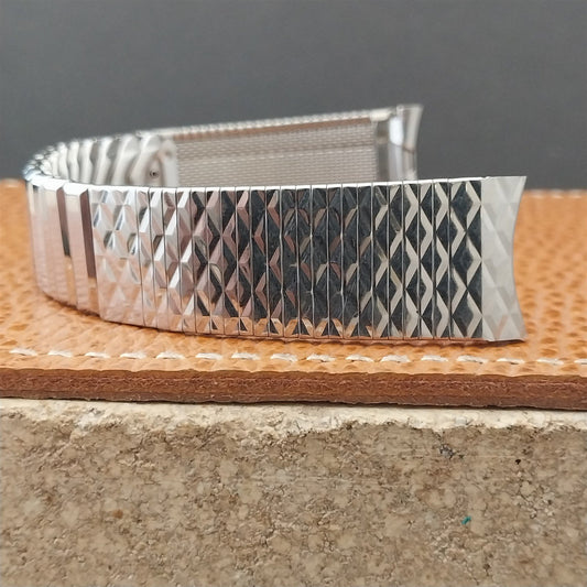 Original Gruen Calendar Alarm Kreisler Stainless Steel Unused Vintage Watch Band