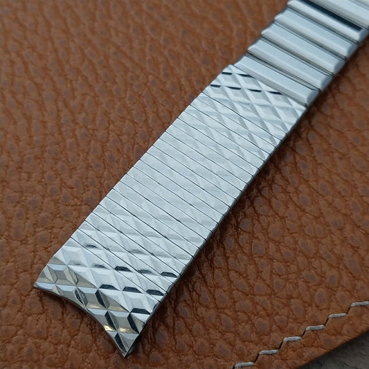 Gruen Calendar Alarm OEM Kreisler Stainless Steel Unused 60s Vintage Watch Band