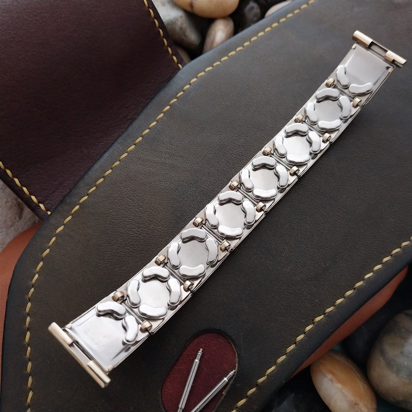 Gold Filled & Lizard Speidel Leatha-Elegance 1956 mcm Unused Vintage Watch Band