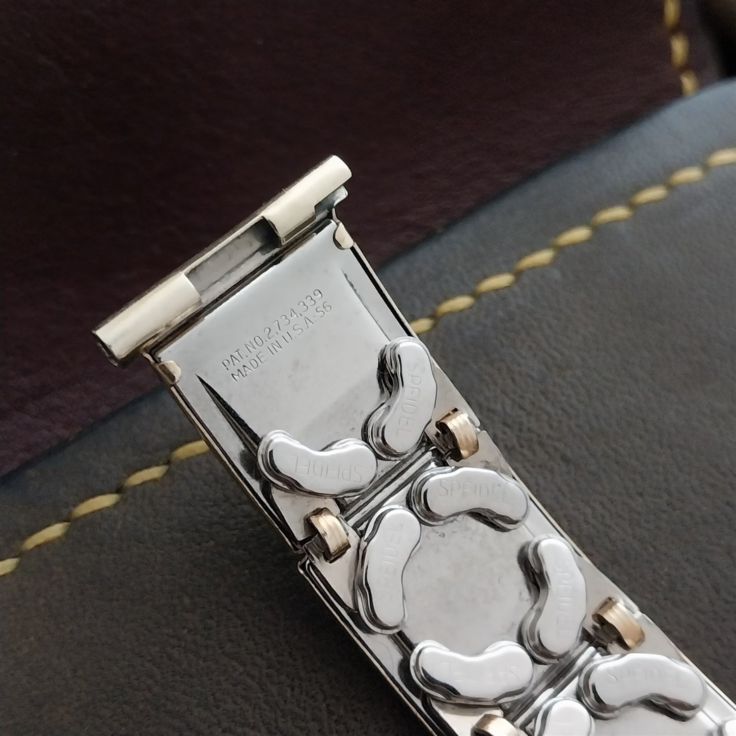 Gold Filled & Lizard Speidel Leatha-Elegance 1956 mcm Unused Vintage Watch Band