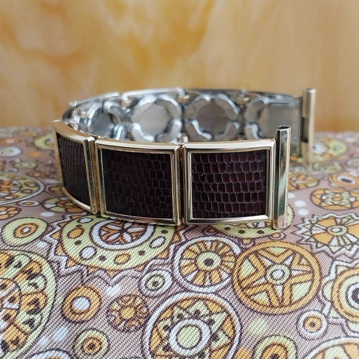 Gold Filled & Lizard Speidel Leatha-Elegance 1956 mcm Unused Vintage Watch Band