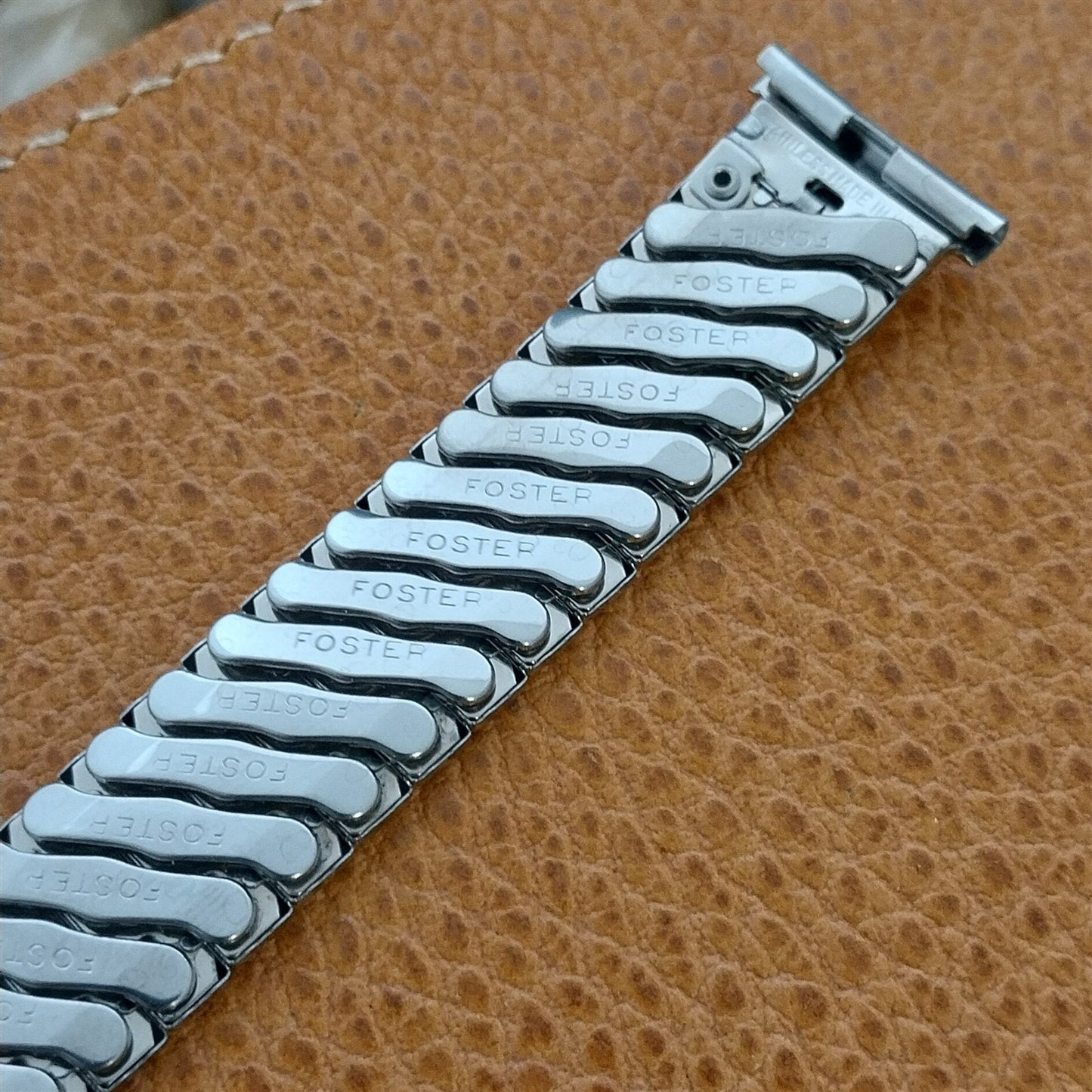 19mm 18mm 16mm Bristol Stainless Steel Expansion Unused 1950s Vintage Watch Band