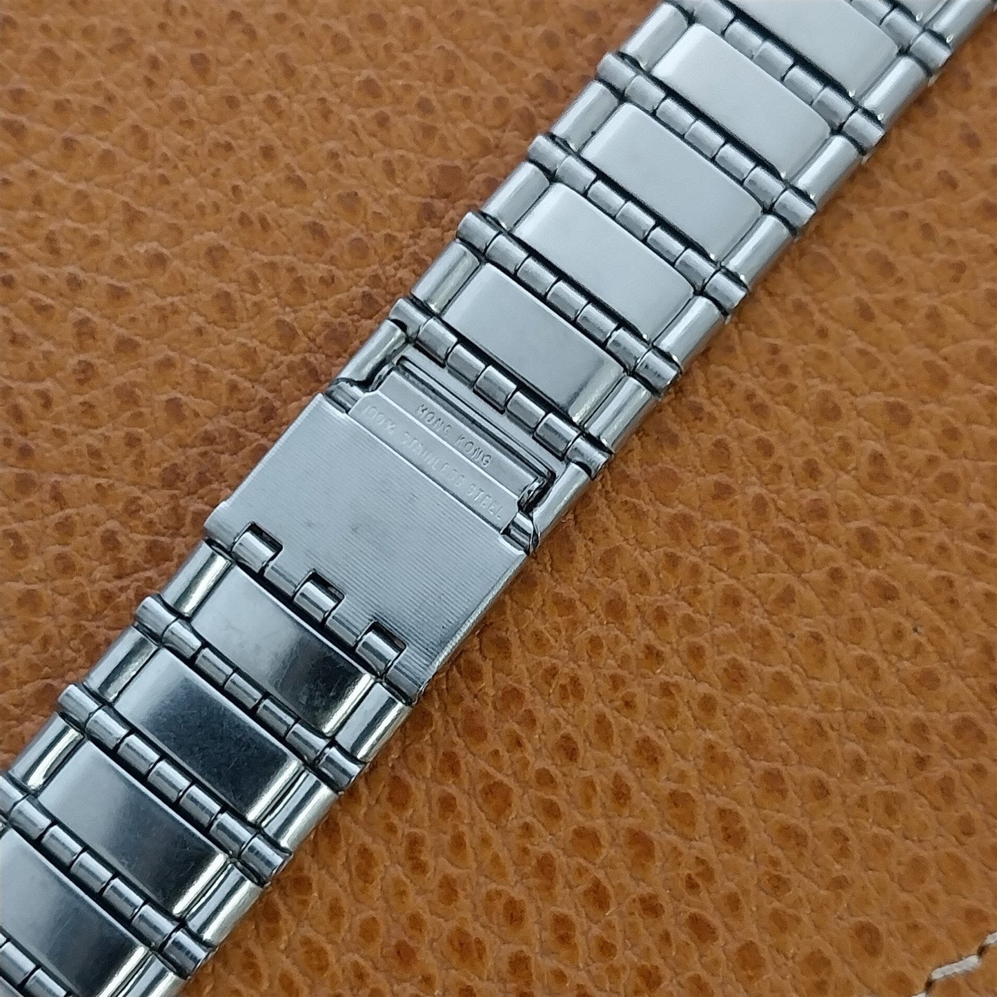 17.2mm TX Stainless Steel & Silver Gray Mens Unused Watch Band