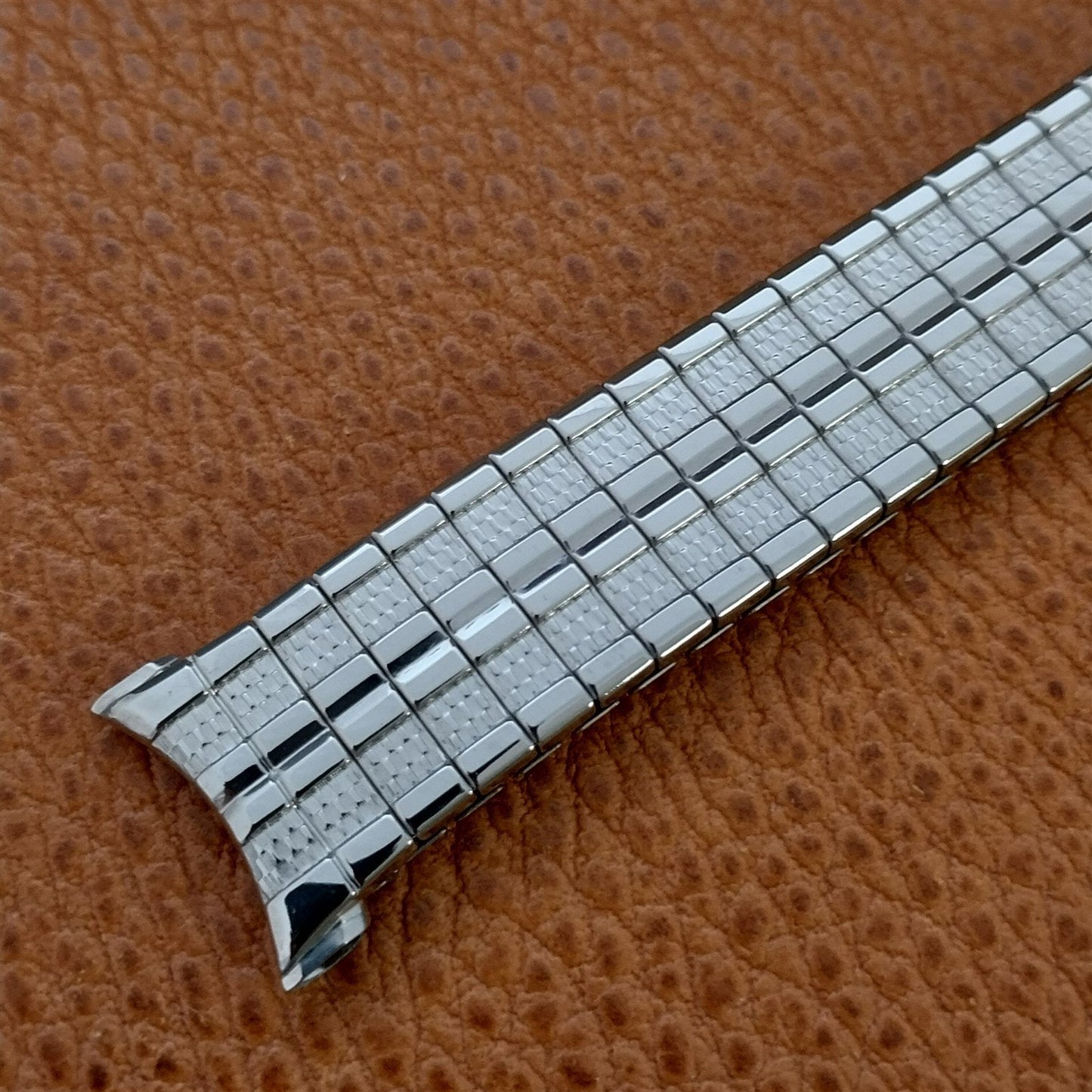 19mm 18mm 1970 Speidel Meteor Long Stainless Steel Unused Vintage Watch Band