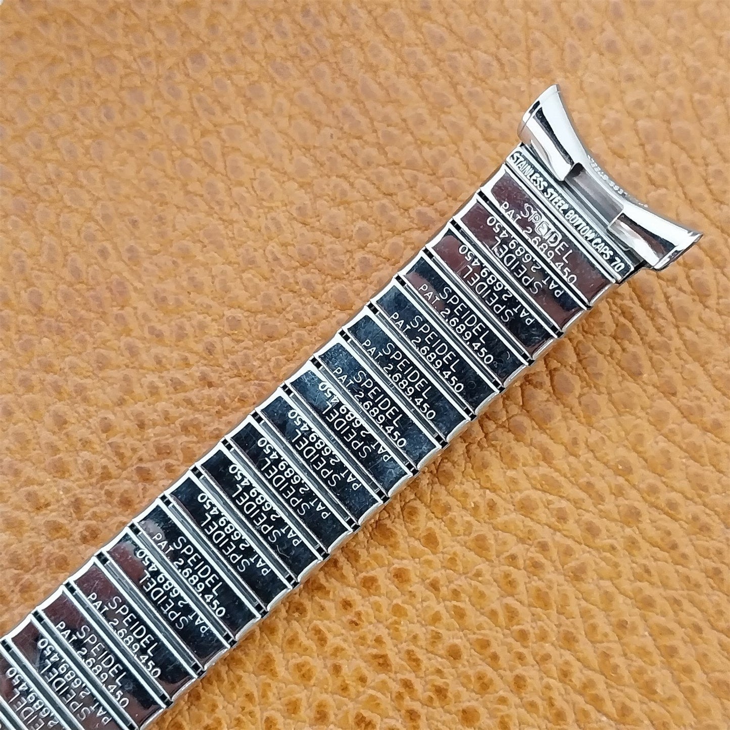 19mm 18mm 1970 Speidel Meteor Long Stainless Steel Unused Vintage Watch Band