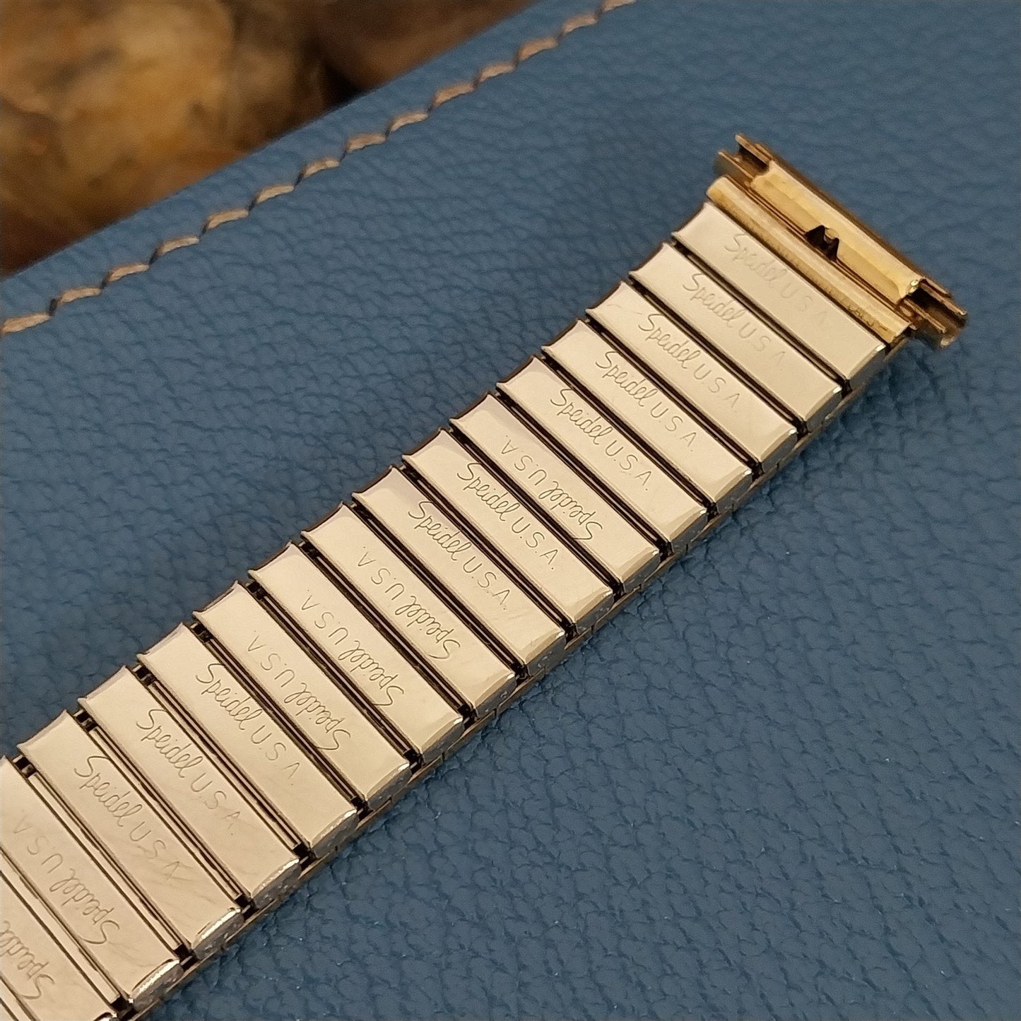 18mm 19mm Gold RGP Speidel Polaris Twistoflex 1970s Unused Vintage Watch Band