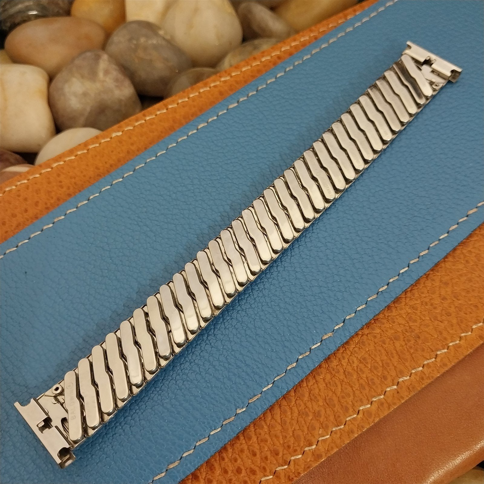 19mm 18mm Baldwin Stainless Steel Expansion nos Unused 1960s Vintage Watch Band