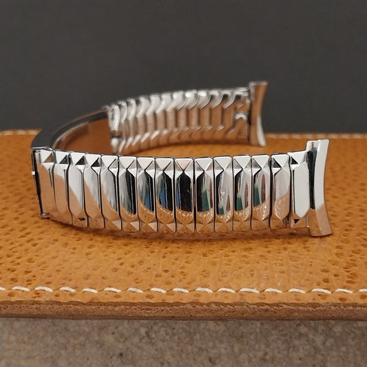 1954 19mm 18mm White Gold-Fill Speidel Photo Locket Unused Vintage Watch Band