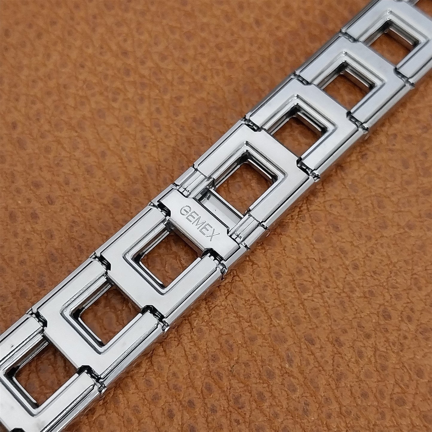 19mm 18mm 16mm MCM Gemex Zephyr Stainless Steel Unused 1950s Vintage Watch Band