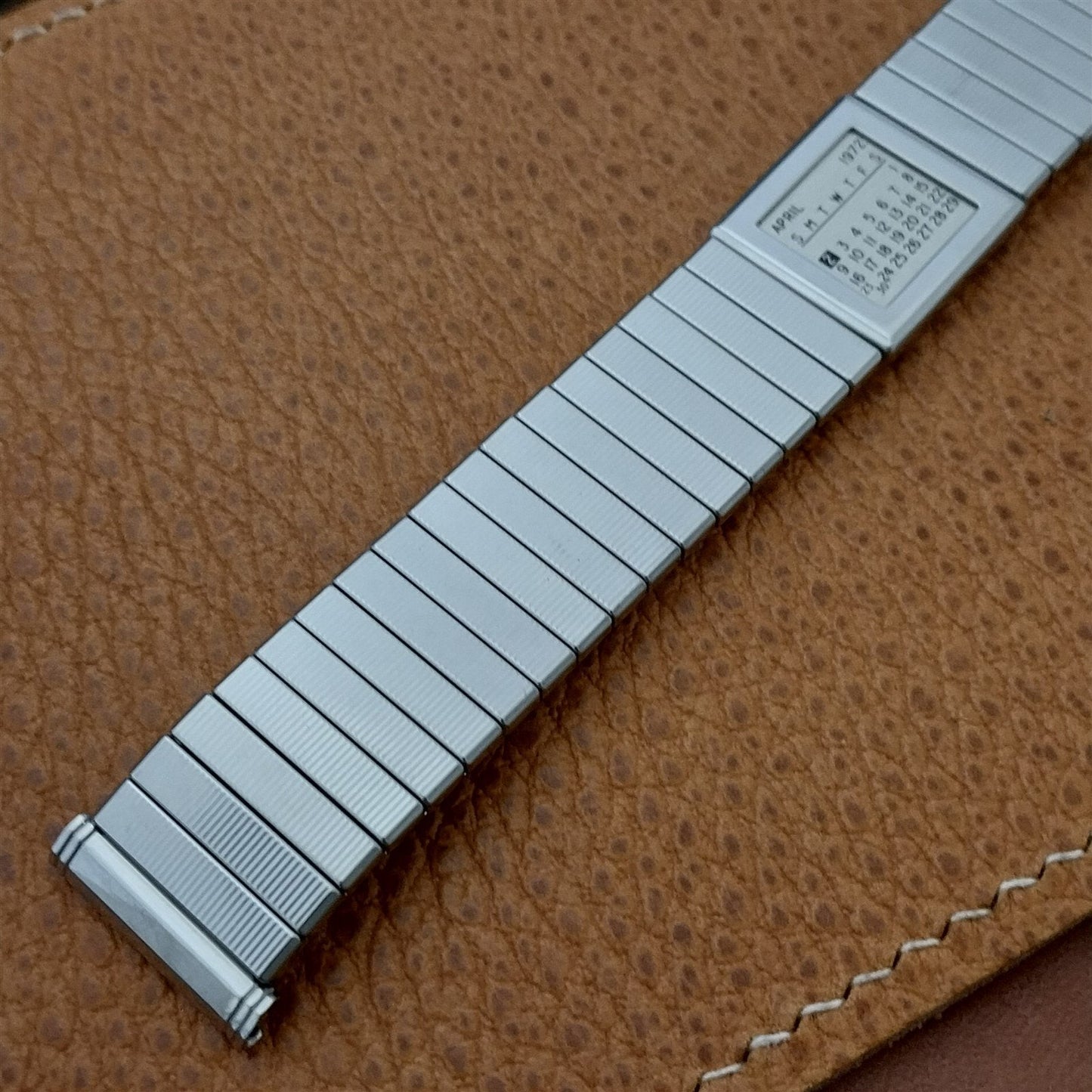 19mm 18mm Kreisler USA Stainless Steel 1972 Calendar Unused Vintage Watch Band