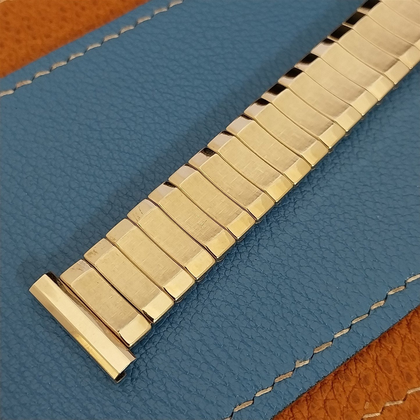 1959 Flex-Let 10K Yellow Gold-Filled Mid Century Unused Vintage Watch Band