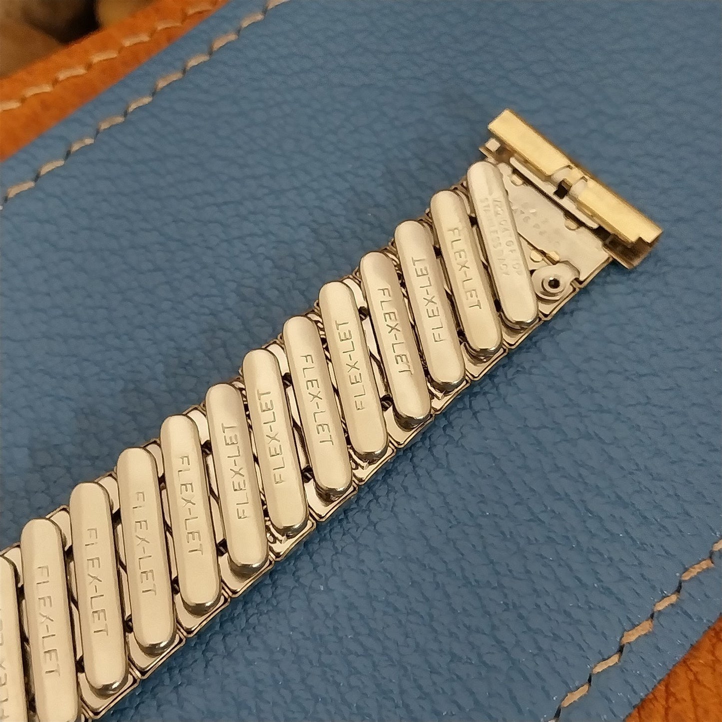 1959 Flex-Let 10K Yellow Gold-Filled Mid Century Unused Vintage Watch Band