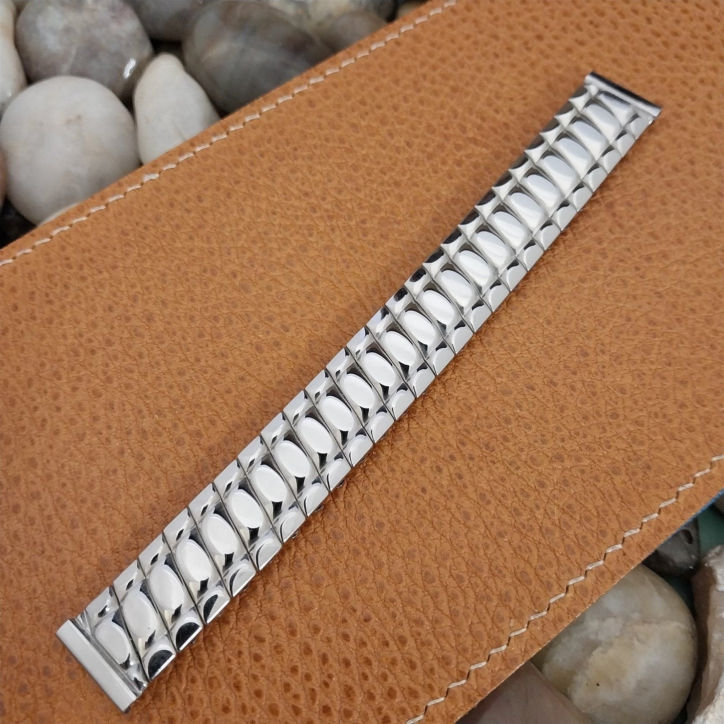 1950s Bellavance 5/8" Stainless Steel Expansion Unused Vintage Watch Band