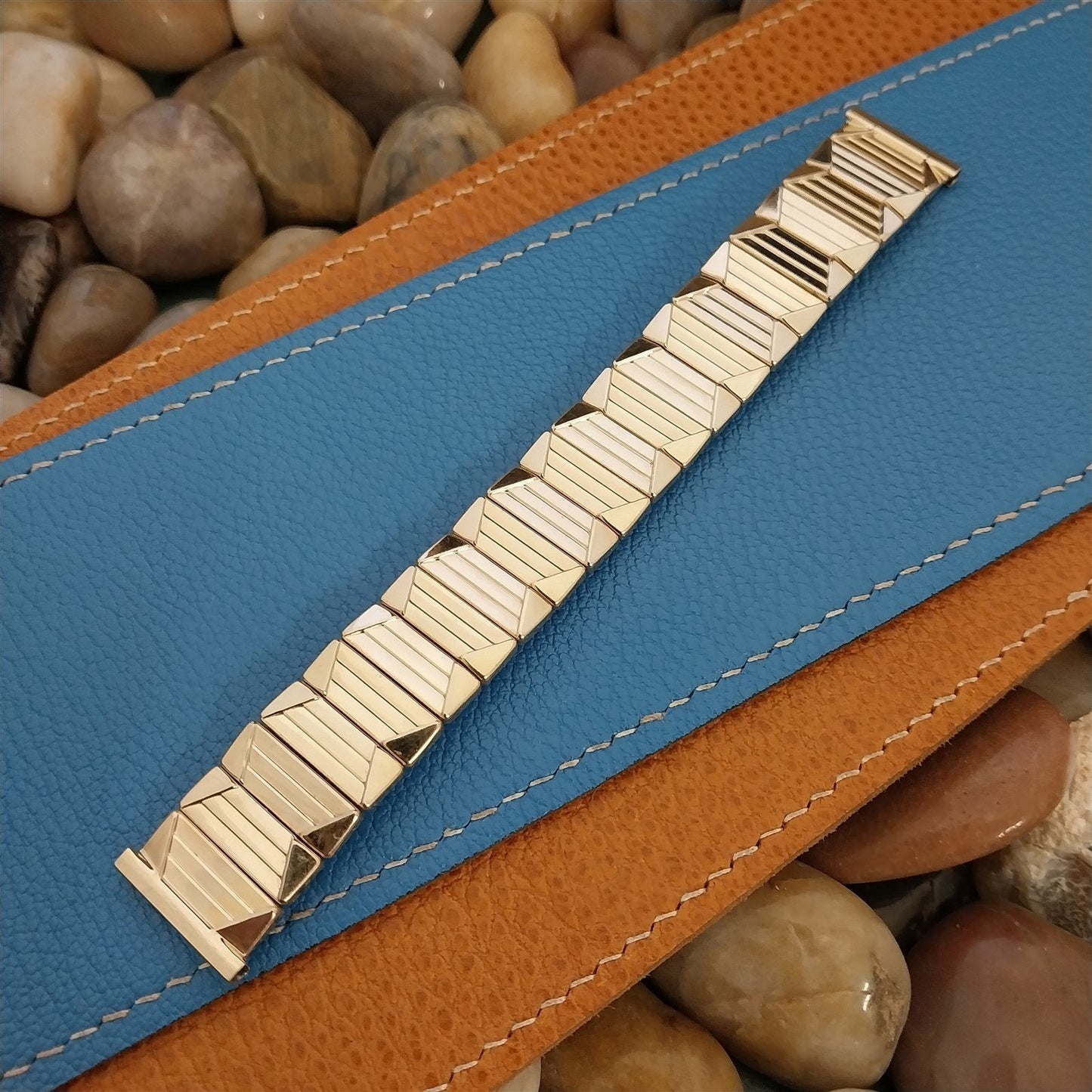 19mm 18mm 17.2mm Gold-Fill JB Champion Expansion Unused 1950s Vintage Watch Band