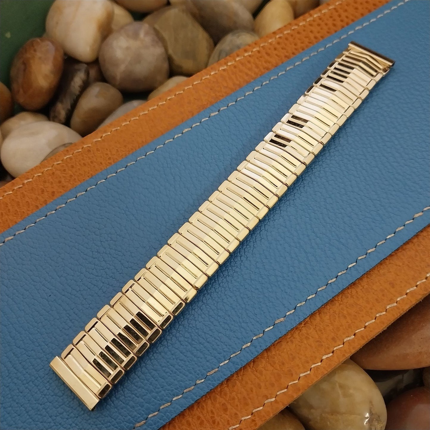 17.2mm Gold-Filled JB Champion Expansion MCM Unused 1950s Vintage Watch Band