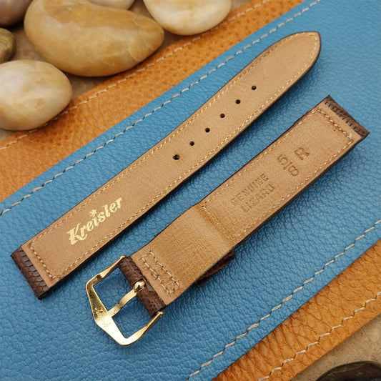 5/8" Kreisler Lizard Skin Single-Keeper Unused 1950s-1960s Vintage Watch Band