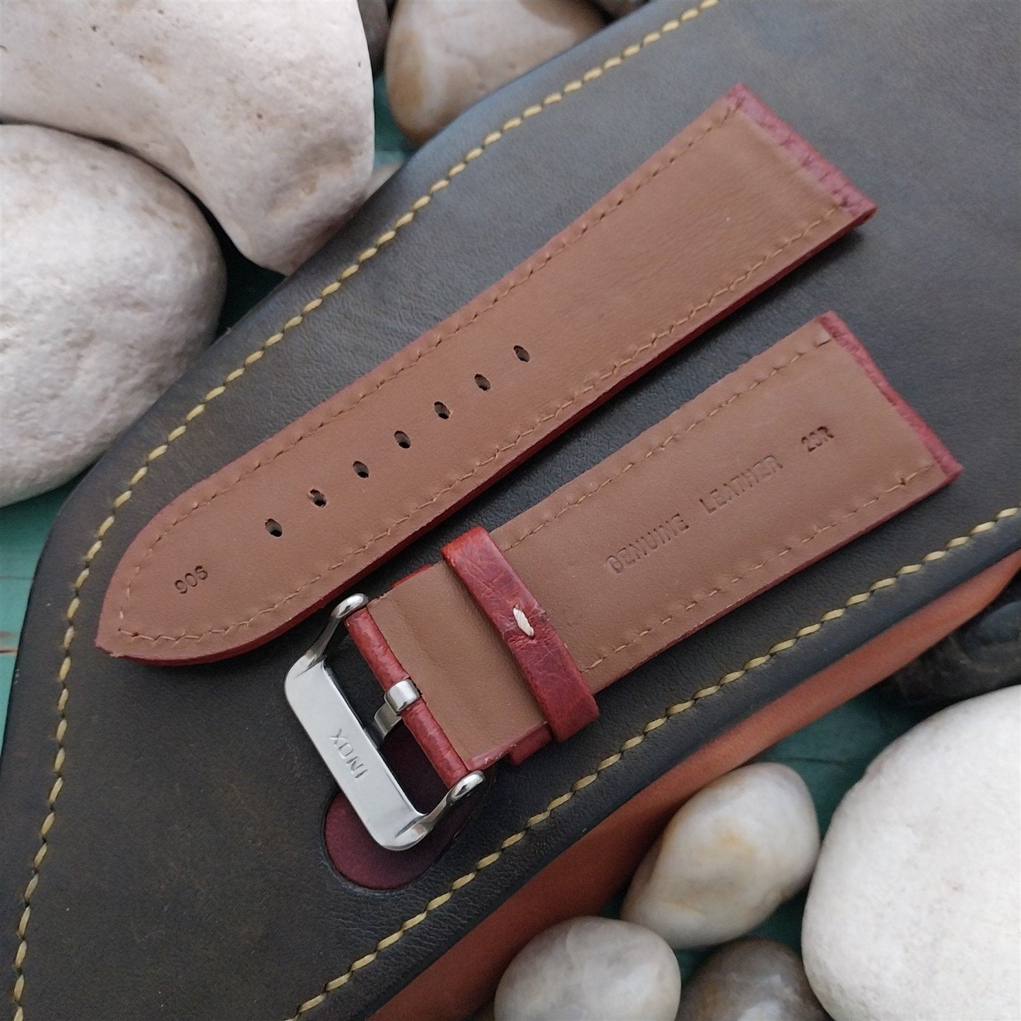 28mm Hadley Roma Brown Leather Unused Watch Band