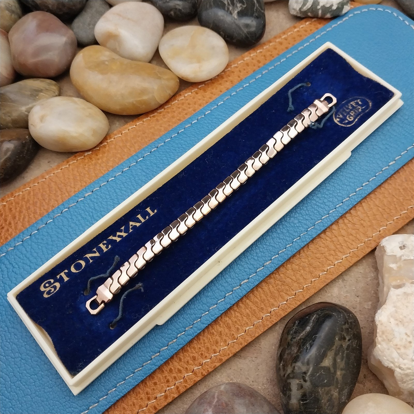 Ladies 10k Pink Rose Gold-Filled Stonewall 1940s Unused Vintage Watch Band