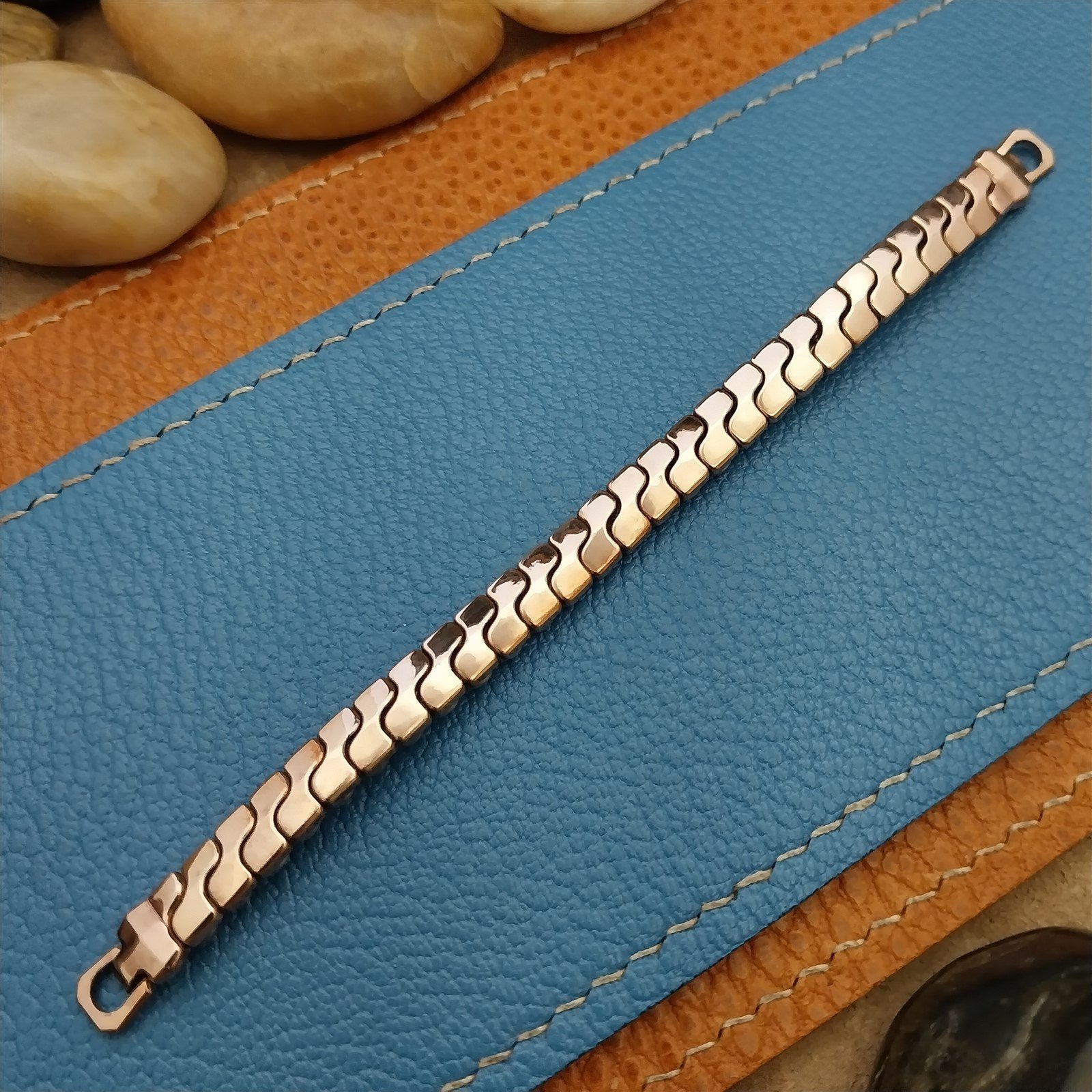 Ladies 10k Pink Rose Gold-Filled Stonewall 1940s Unused Vintage Watch Band