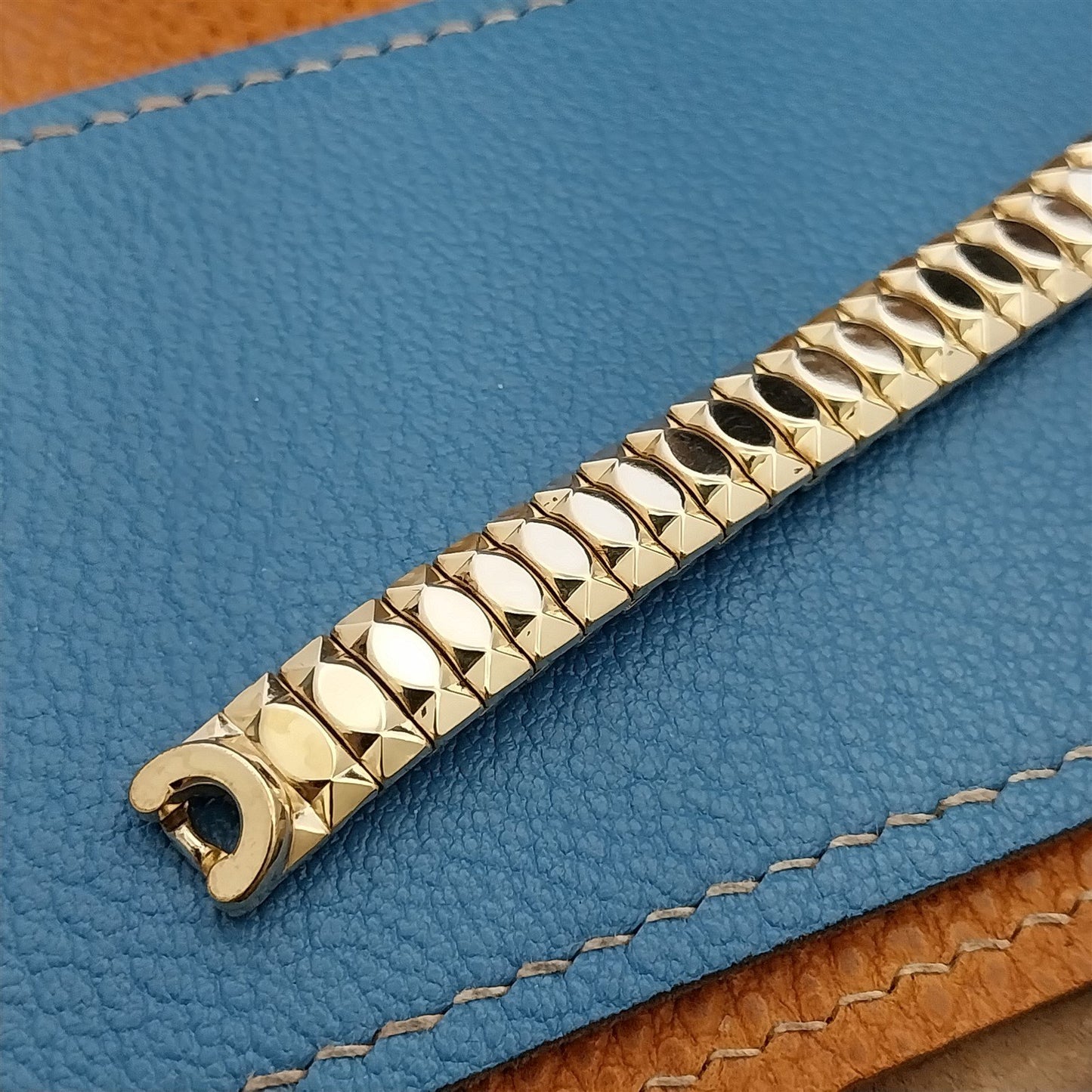 50s Vintage Ladies Yellow Gold-Fill Speidel Catalina Unused Cocktail Watch Band