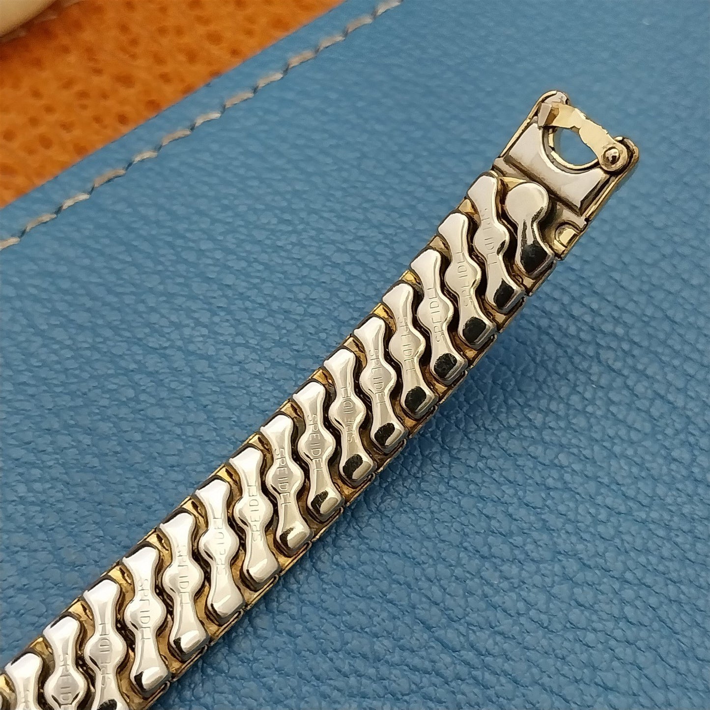 50s Vintage Ladies Yellow Gold-Fill Speidel Catalina Unused Cocktail Watch Band