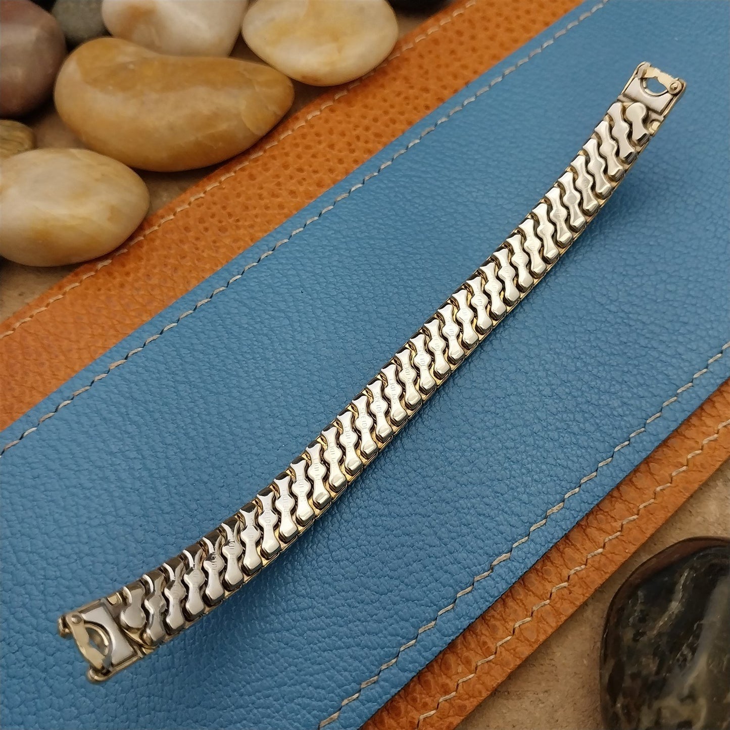 50s Vintage Ladies Yellow Gold-Fill Speidel Catalina Unused Cocktail Watch Band