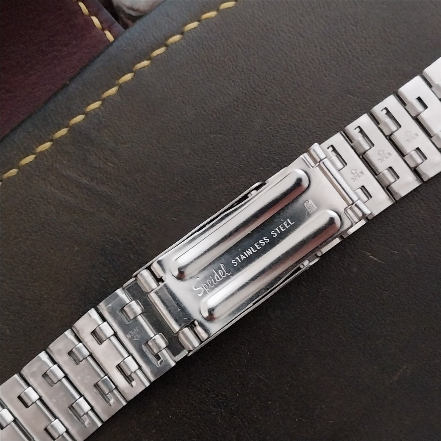 1970s Stainless Steel Speidel nos 18mm 20mm 22mm Vintage Watch Band