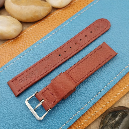 Elgin Buckle & 5/8" Gemex Calf Leather NOS ORD A-11 1950s Vintage Watch Band