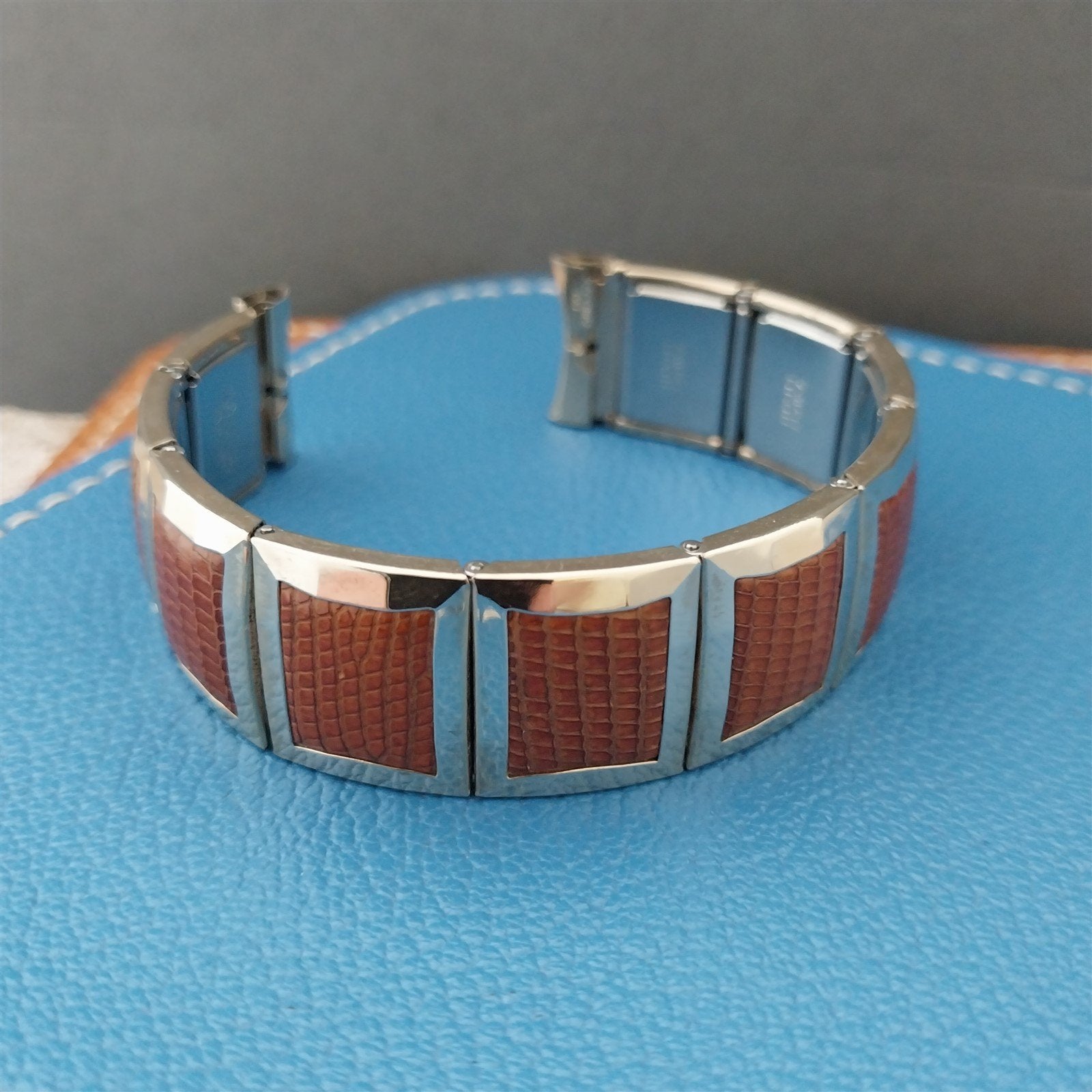 Hamilton Seabeach Flex-Let Gold-Filled & Lizard Unused 1950s Vintage Watch Band