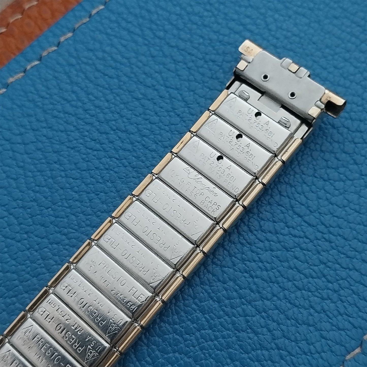 19mm 18mm 17mm JB Champion Slim Gold-Filled Unused 1960s Vintage Watch Band