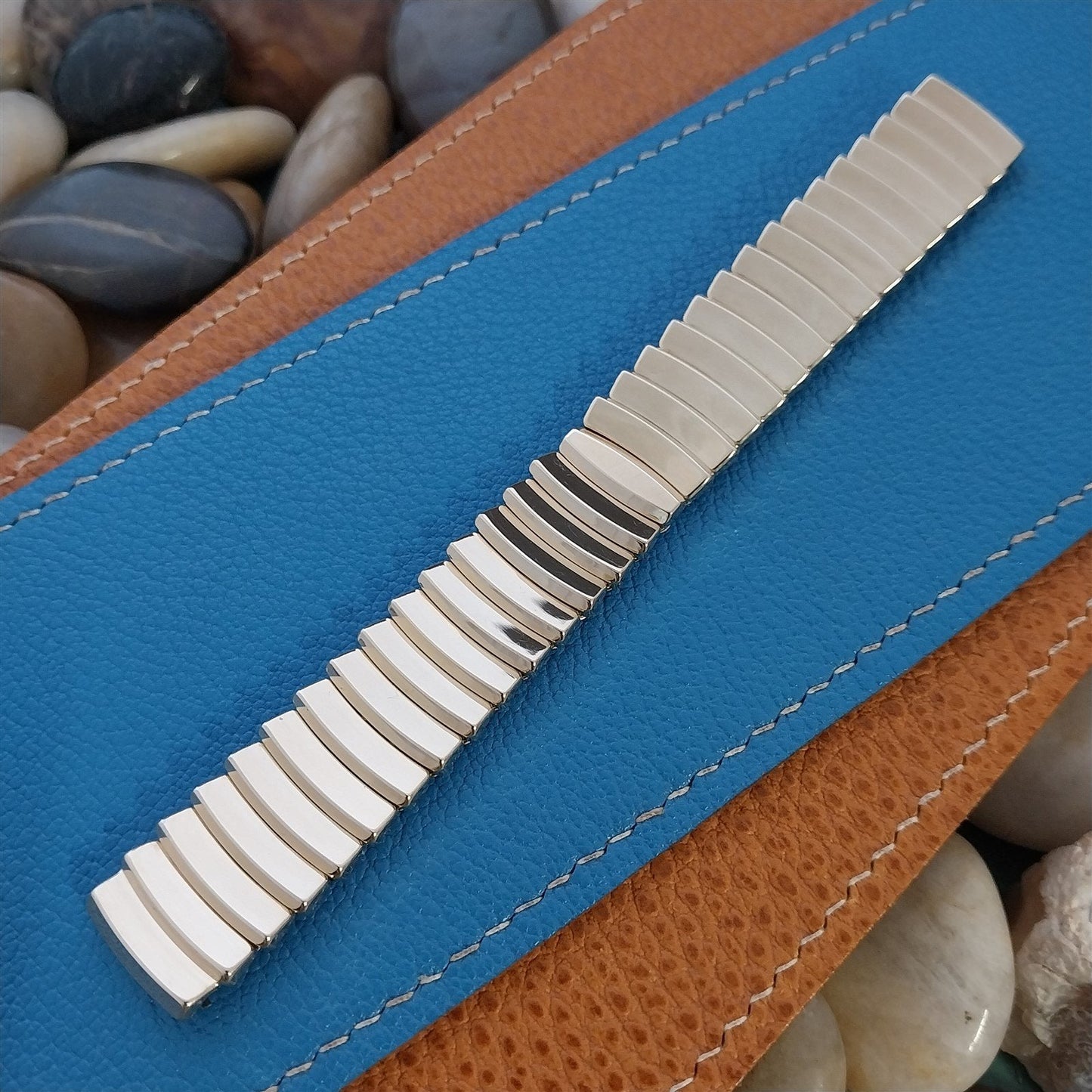 5/8" Gold-Fill JB Champion Deep Scallop mcm Unused nos 1950s Vintage Watch Band