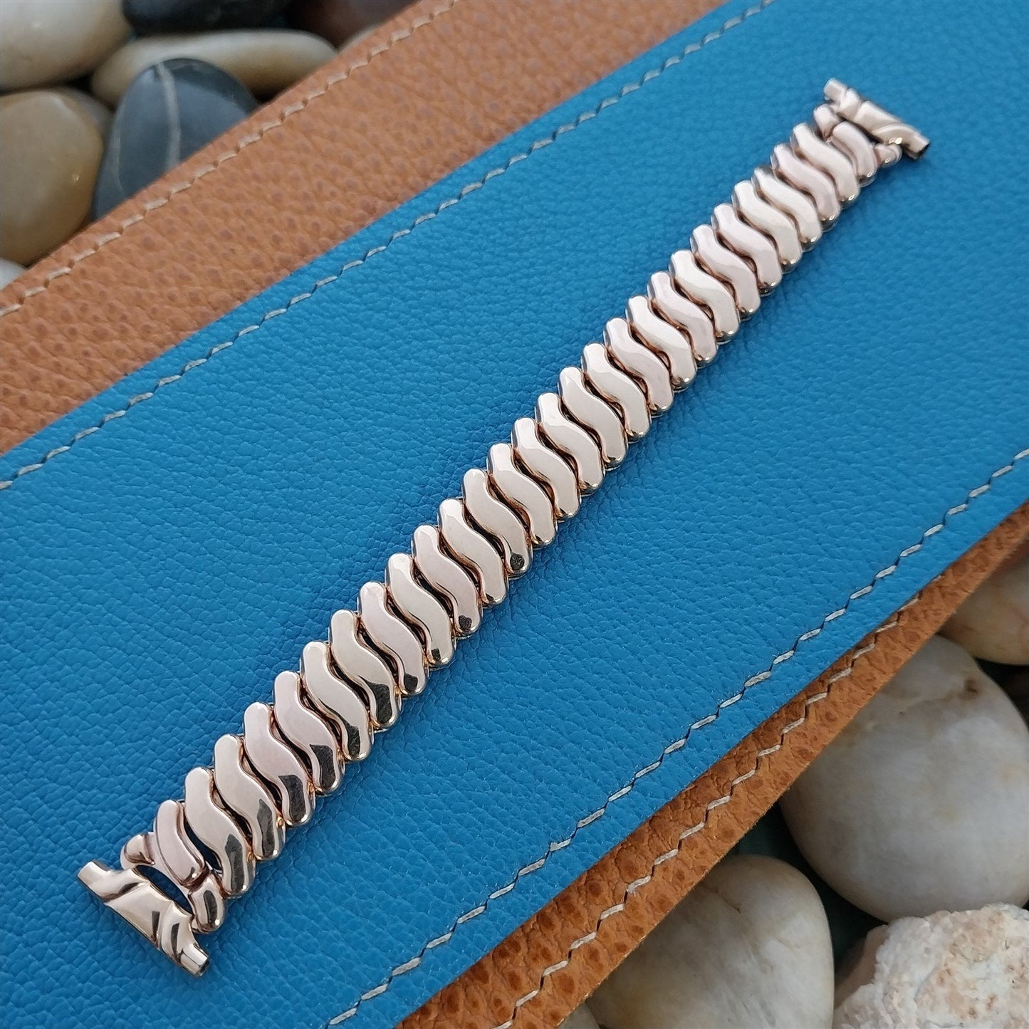 JB Champion Short 12k Rose Gold Filled Classic nos 1940s Vintage Watch Band