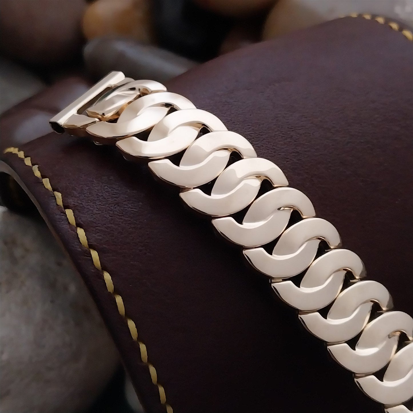 5/8" JB Champion Golden Circle Short Gold-Filled Unused 1950s Vintage Watch Band