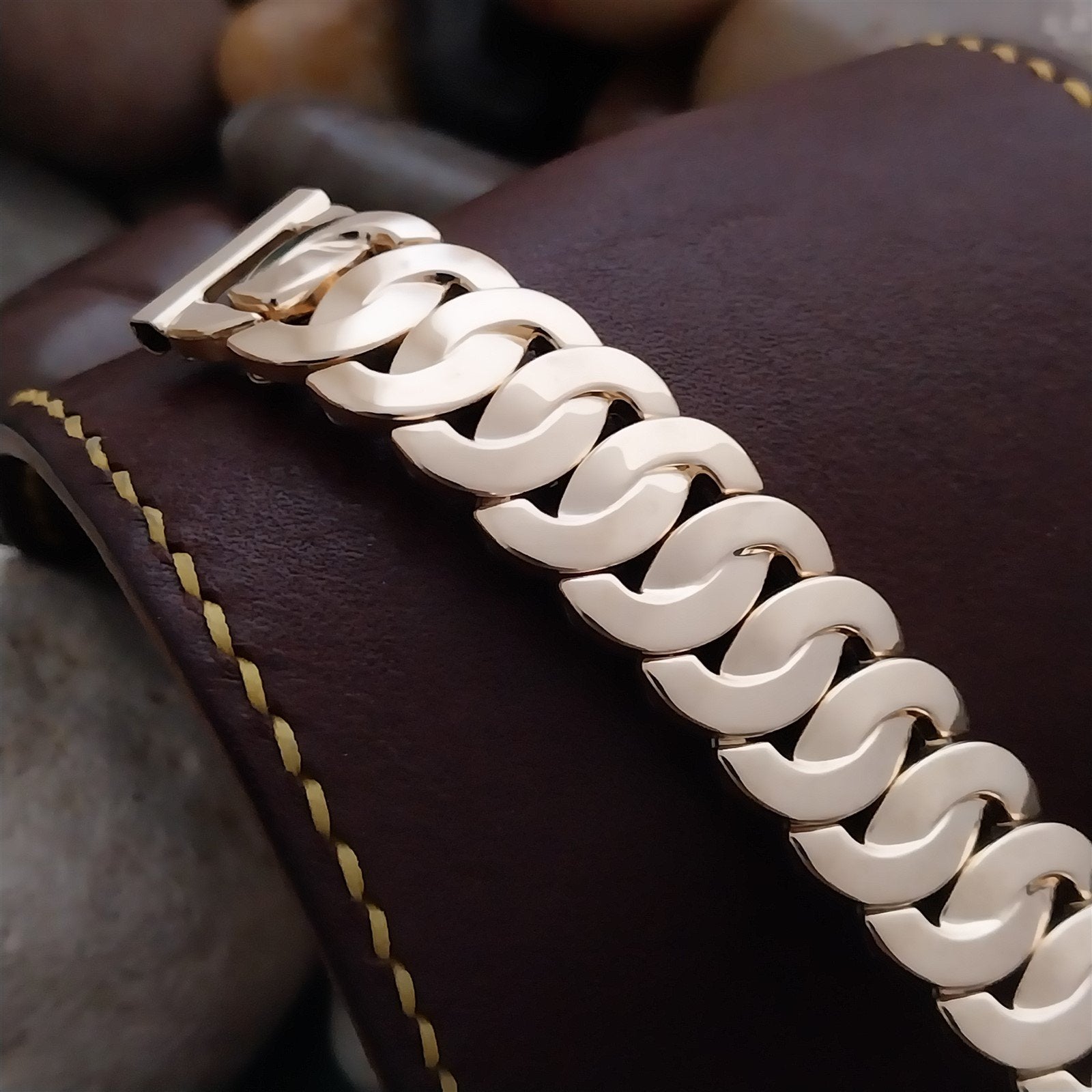 5/8" JB Champion Golden Circle Short Gold-Filled Unused 1950s Vintage Watch Band