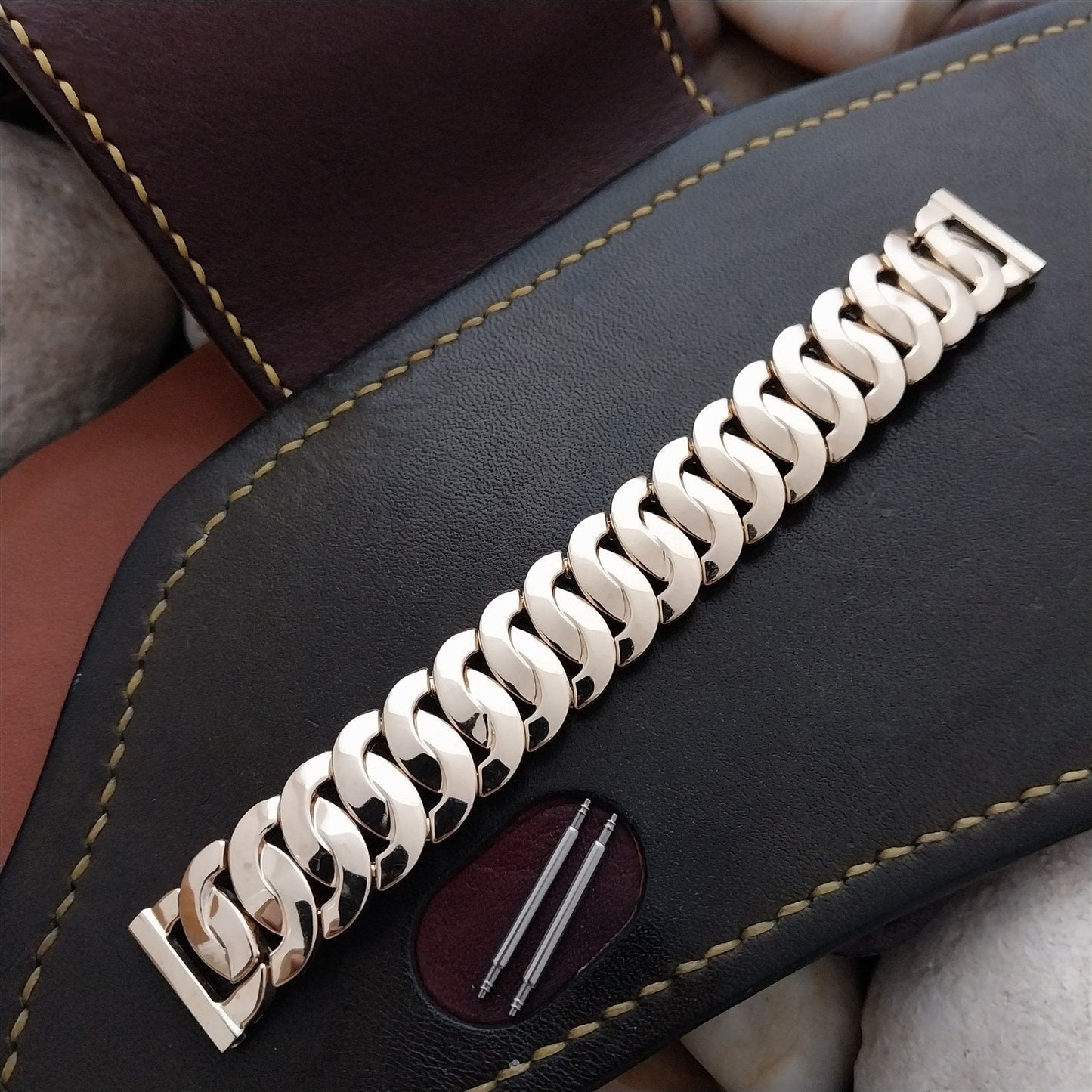 5/8" JB Champion Golden Circle Short Gold-Filled Unused 1950s Vintage Watch Band