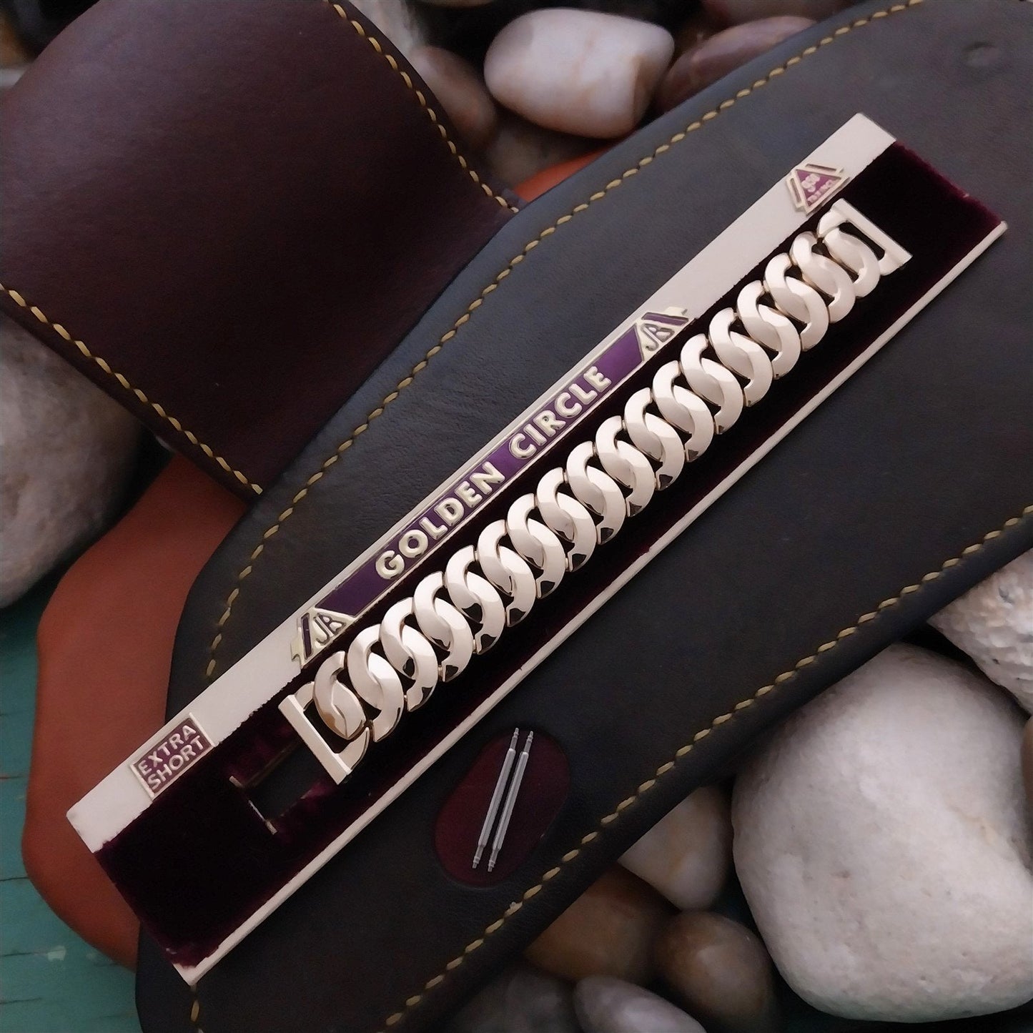 5/8" JB Champion Golden Circle Short Gold-Filled Unused 1950s Vintage Watch Band