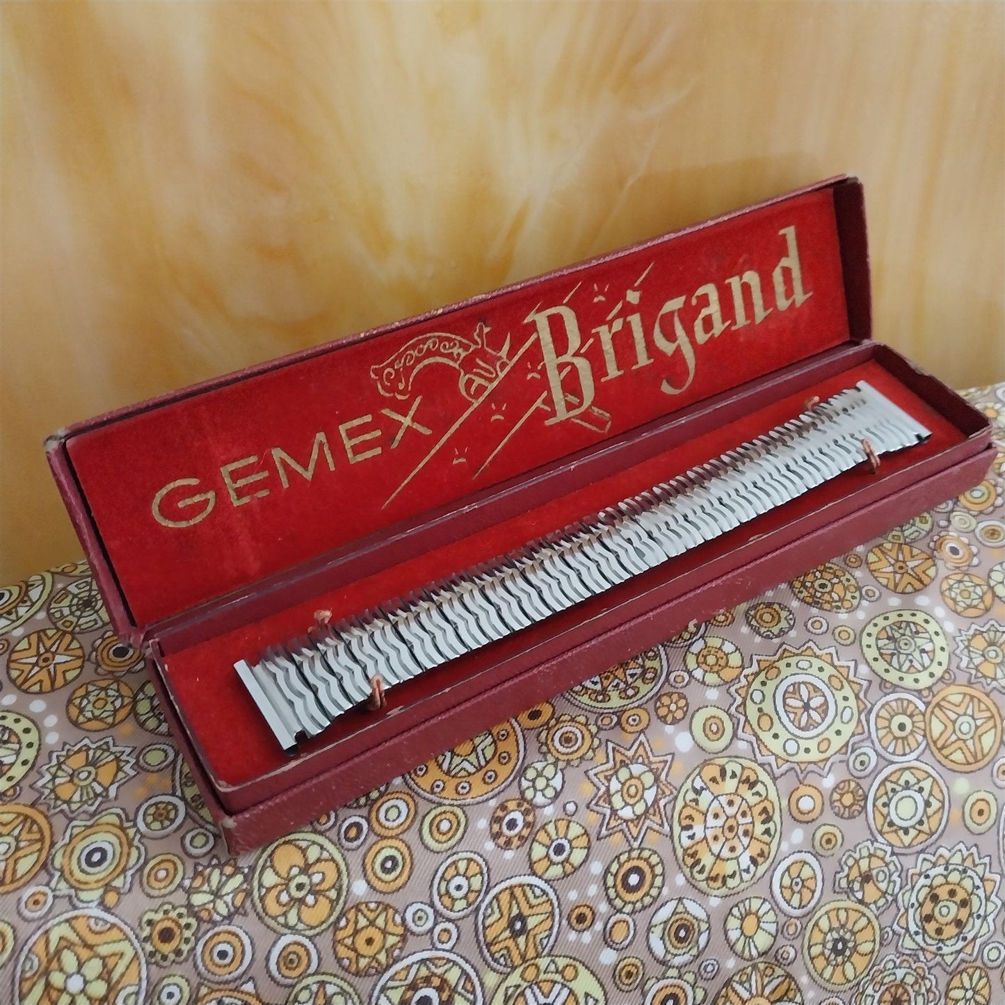 19mm 18mm 17.2mm Gemex Brigand Stainless Unused In Box 1950s Vintage Watch Band