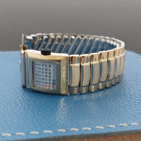 JB Champion 10k Gold-Filled Perpetual Calendar Unused 1960s Vintage Watch Band