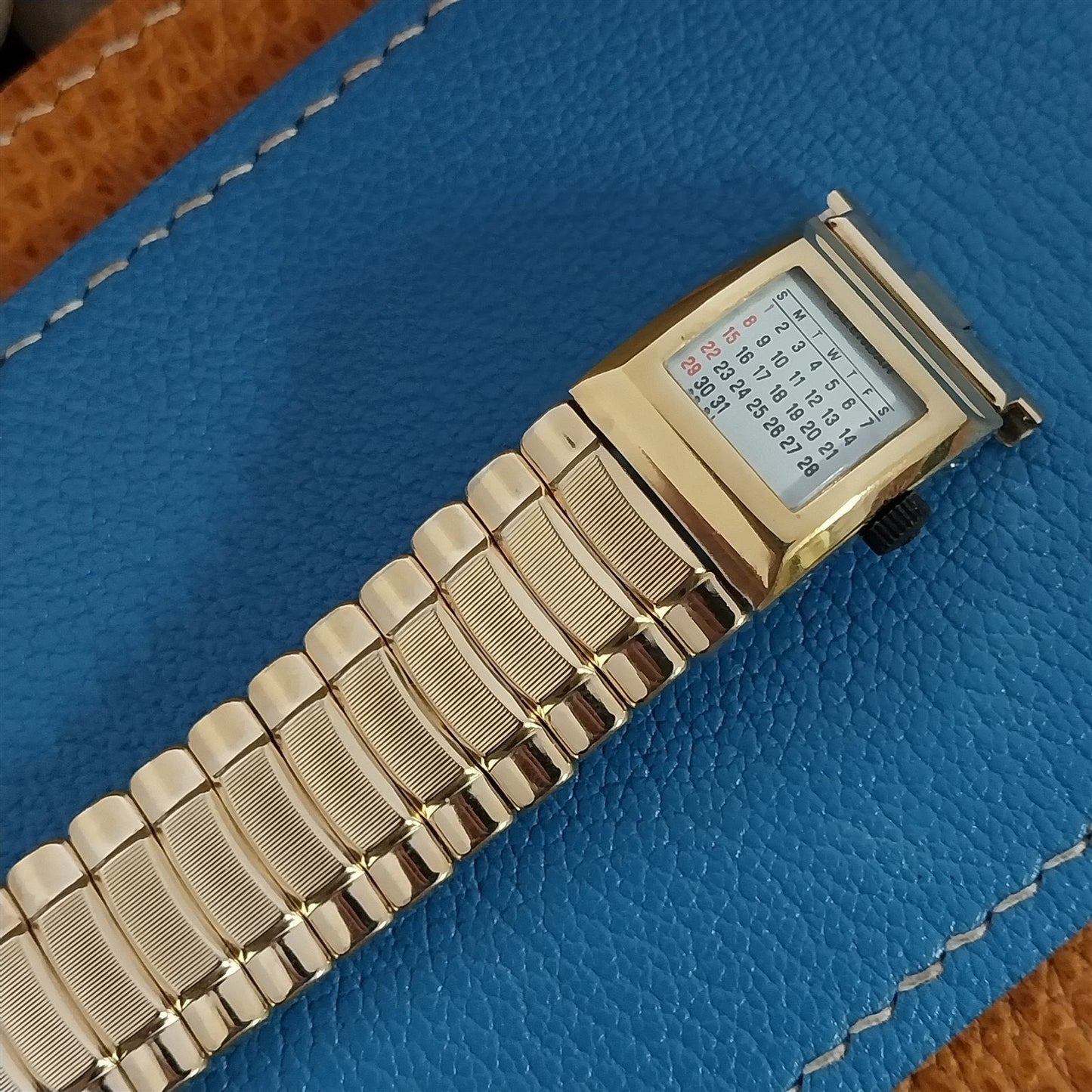 JB Champion 10k Gold-Filled Perpetual Calendar Unused 1960s Vintage Watch Band