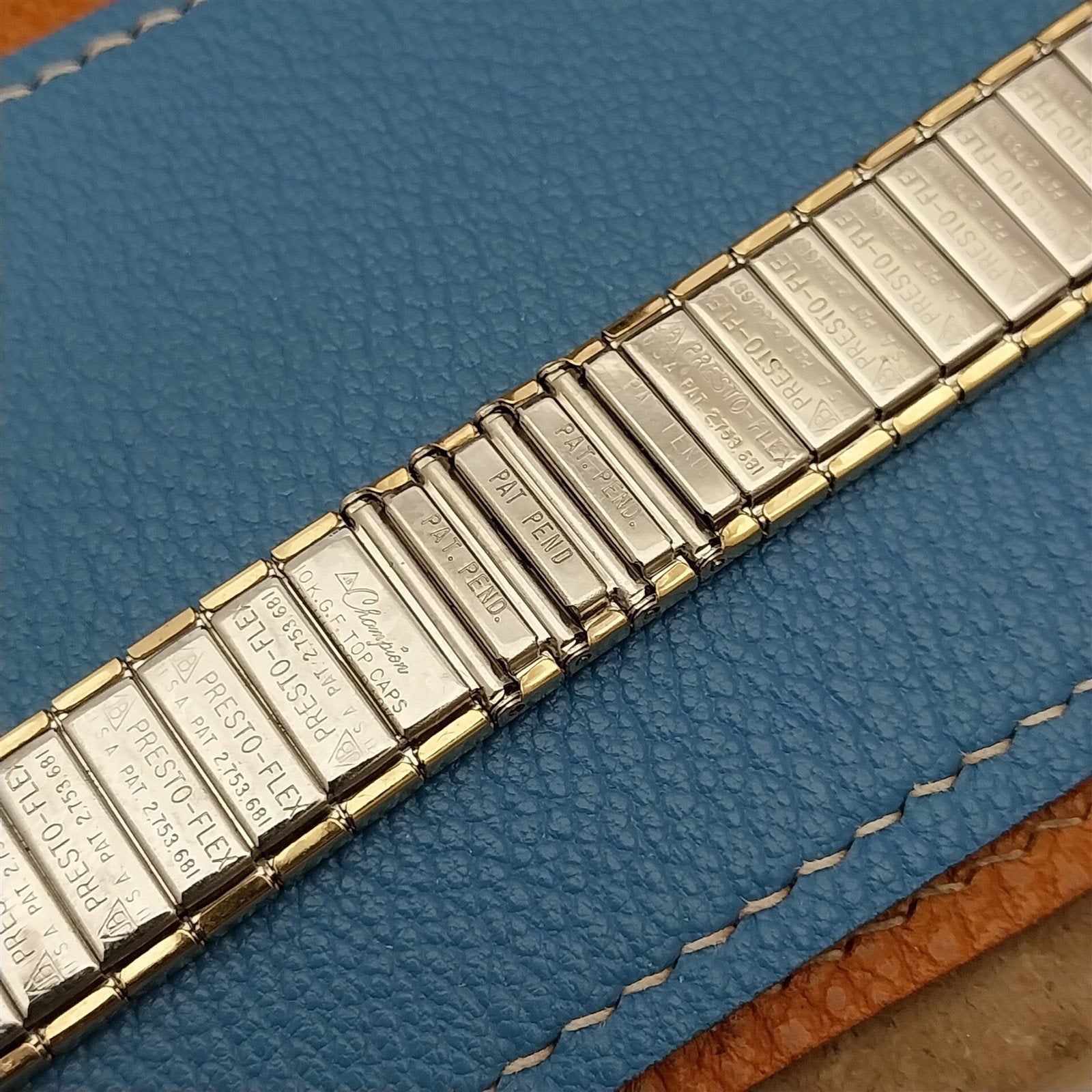 Vintage 17mm 18mm 19mm Gold-Filled JB Champion Unused Classic 1960s Watch Band