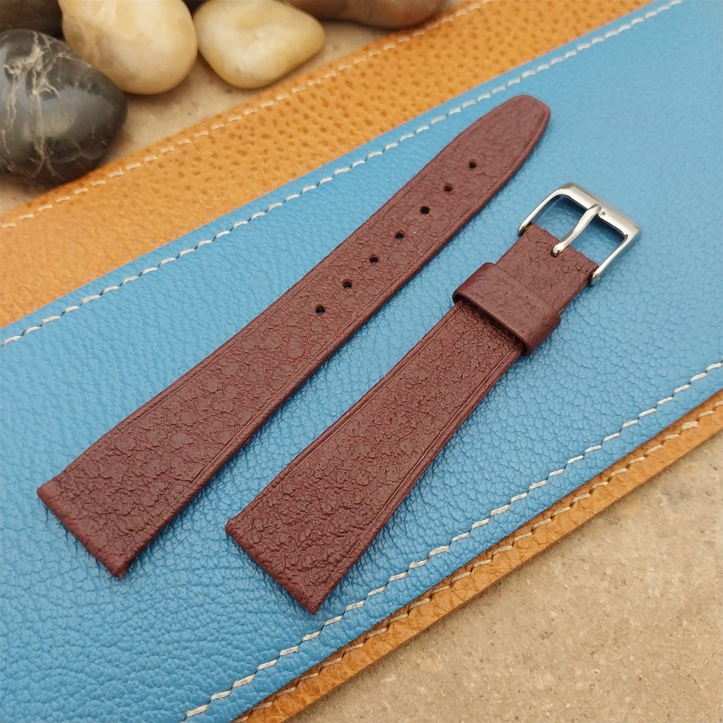 18mm Hirsch Saddle Leather Classic Tapered 18/14 nos Unused Vintage Watch Band