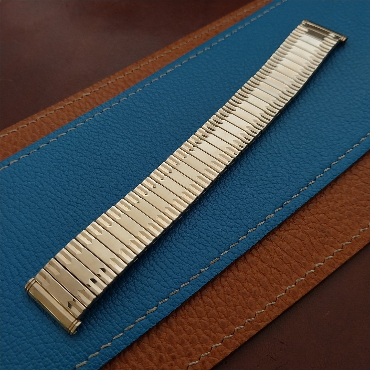19mm 18mm 17mm Kreisler 10k Yellow Gold-Fille 1960s Stretch Watch Band
